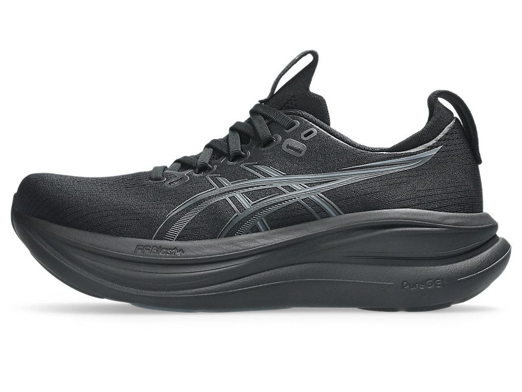 GEL-NIMBUS 28 (D WIDE) - Black/Graphite Grey