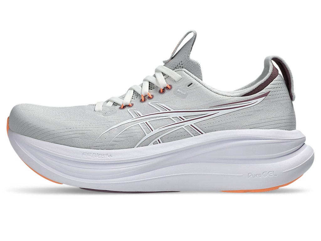GEL-NIMBUS 28 (D WIDE) - Cloud Grey/Dusty Mauve