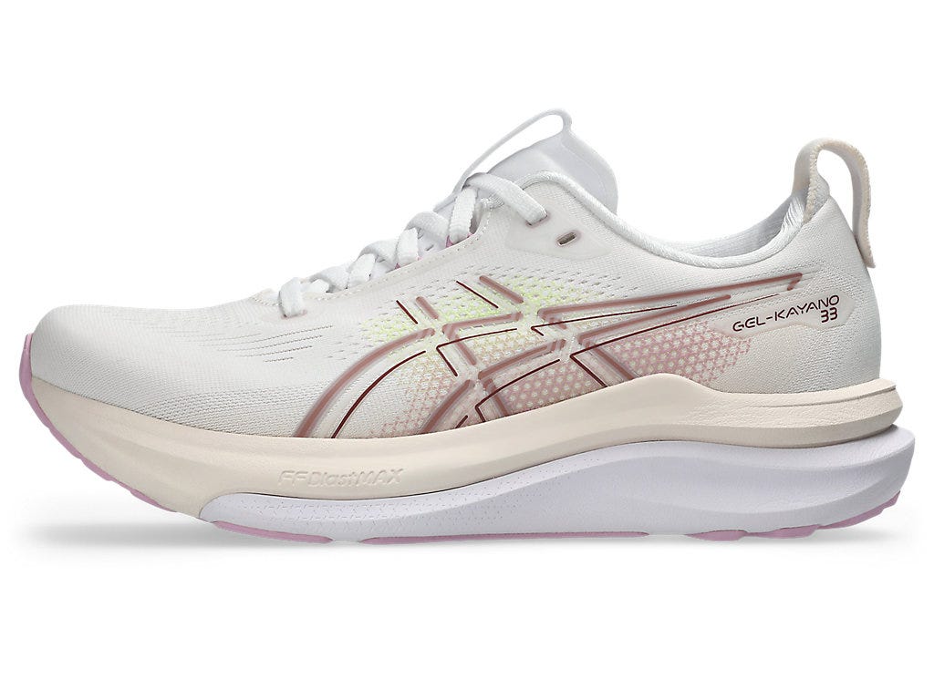GEL-KAYANO 33 - White/Hazy Lilac