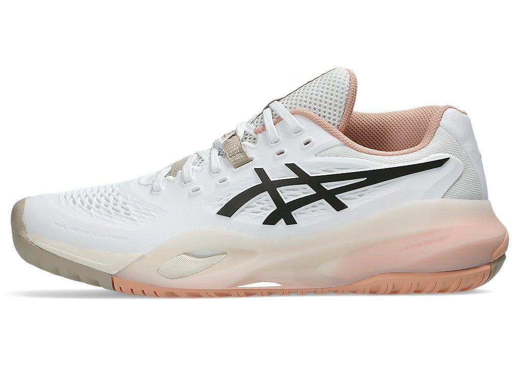 GEL-RESOLUTION X (HARDCOURT) WIDE - White/Black Coffee
