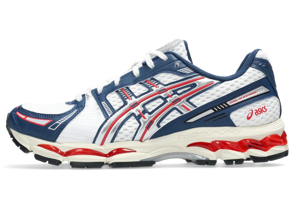 GEL-KAYANO 12.1 - White/Independence Blue