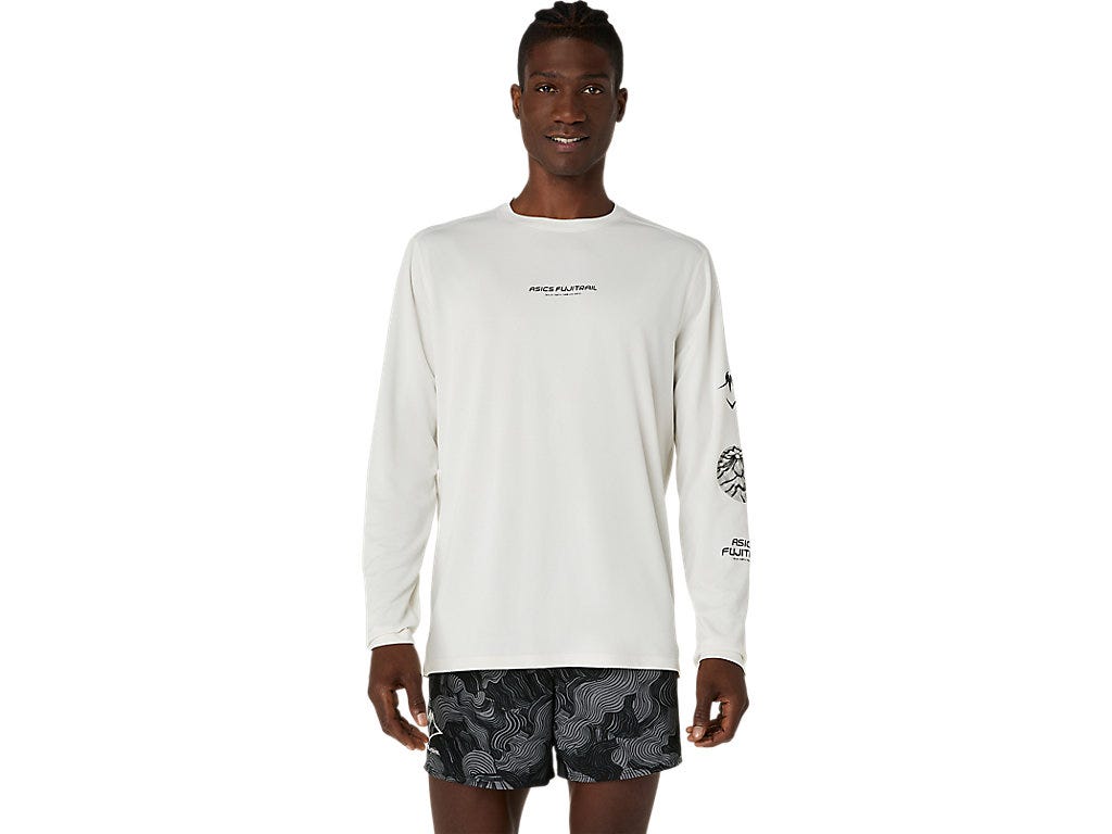 FUJITRAIL LOGO LS TOP - Cream