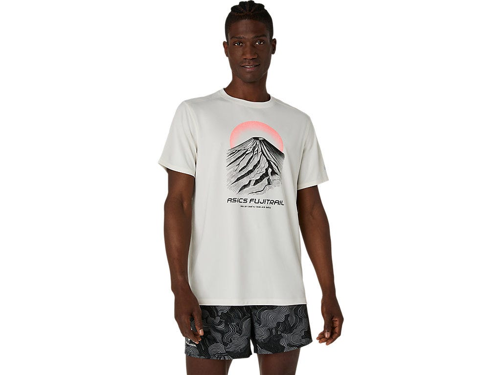 FUJITRAIL LOGO SS TOP - Cream