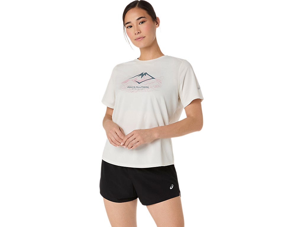 FUJITRAIL LOGO SS TOP - Cream