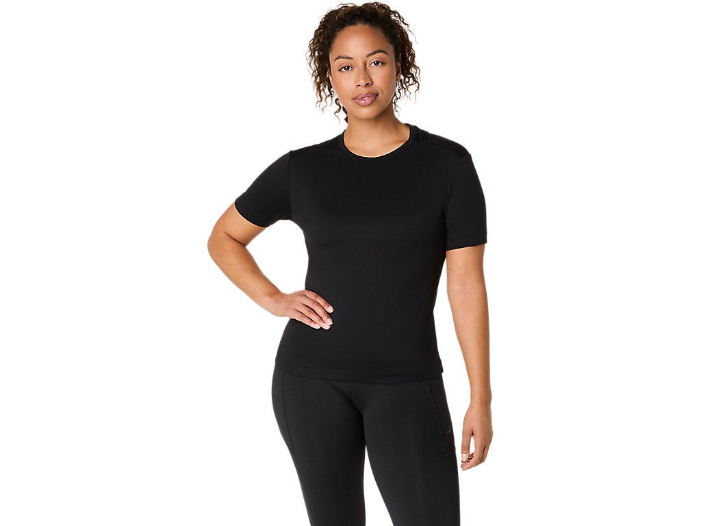 NAGINO FLEX SHORT SLEEVE TOP - Performance Black