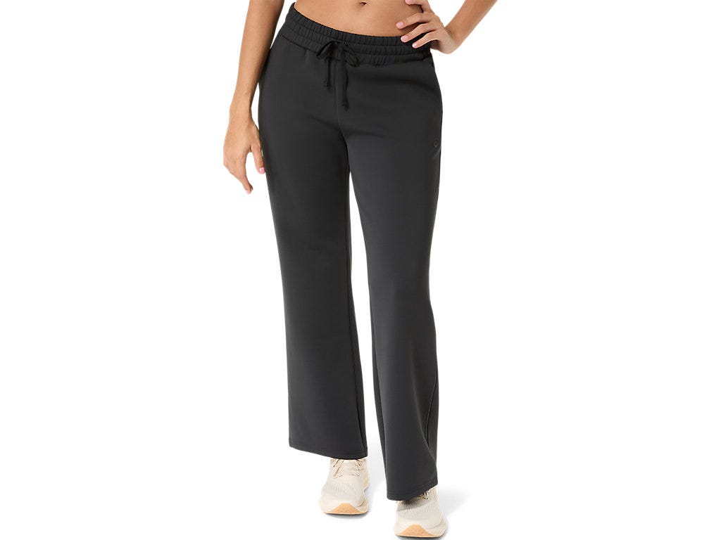 NAGINO REFINED TEXTURE SWEAT FLARE PANT - Performance Black