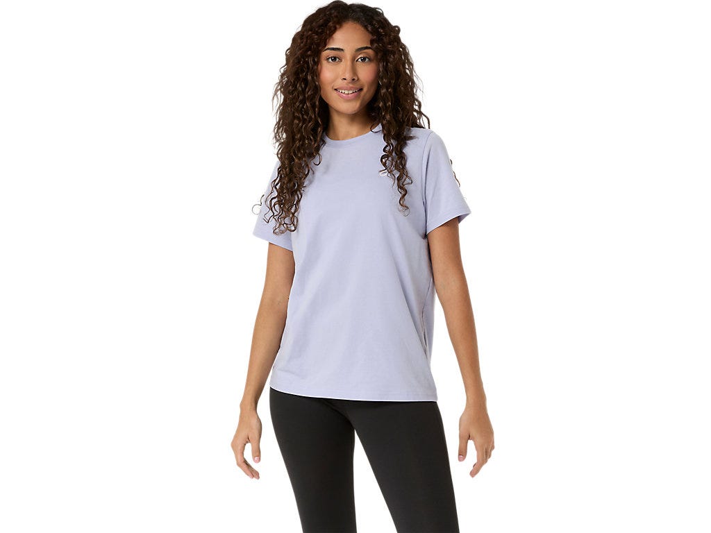 ASICS SPIRAL EMBROIDERY TEE - Fresh Air
