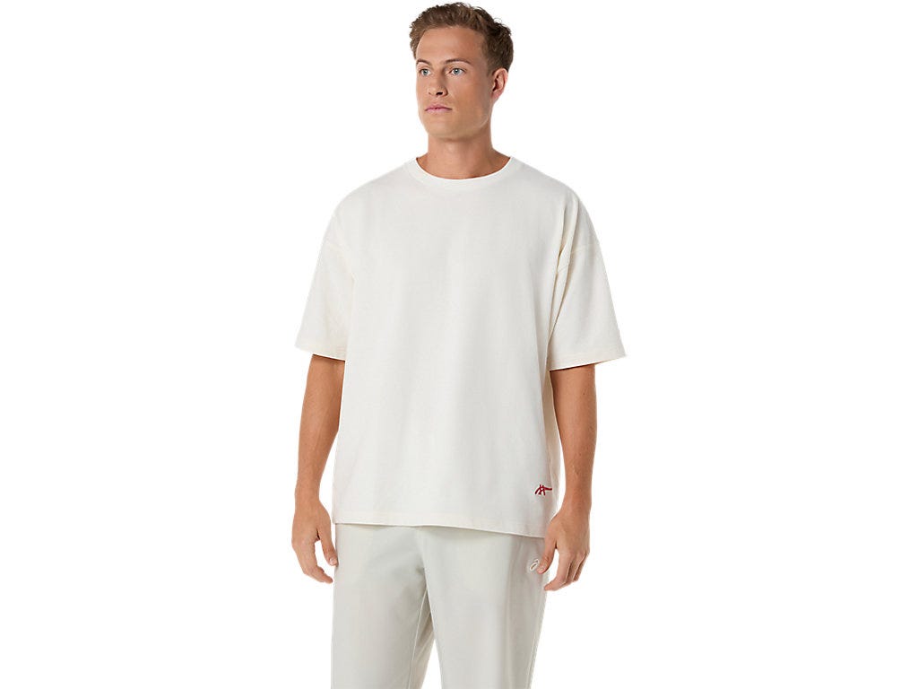 HERITAGE HEAVY COTTON RUN CITY TEE - Cream/Boston