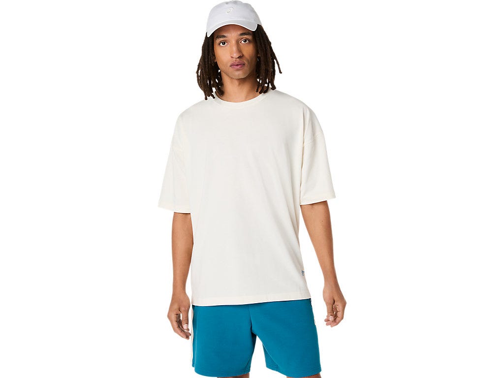 HERITAGE HEAVY COTTON RUN CITY TEE - Cream/Tokyo