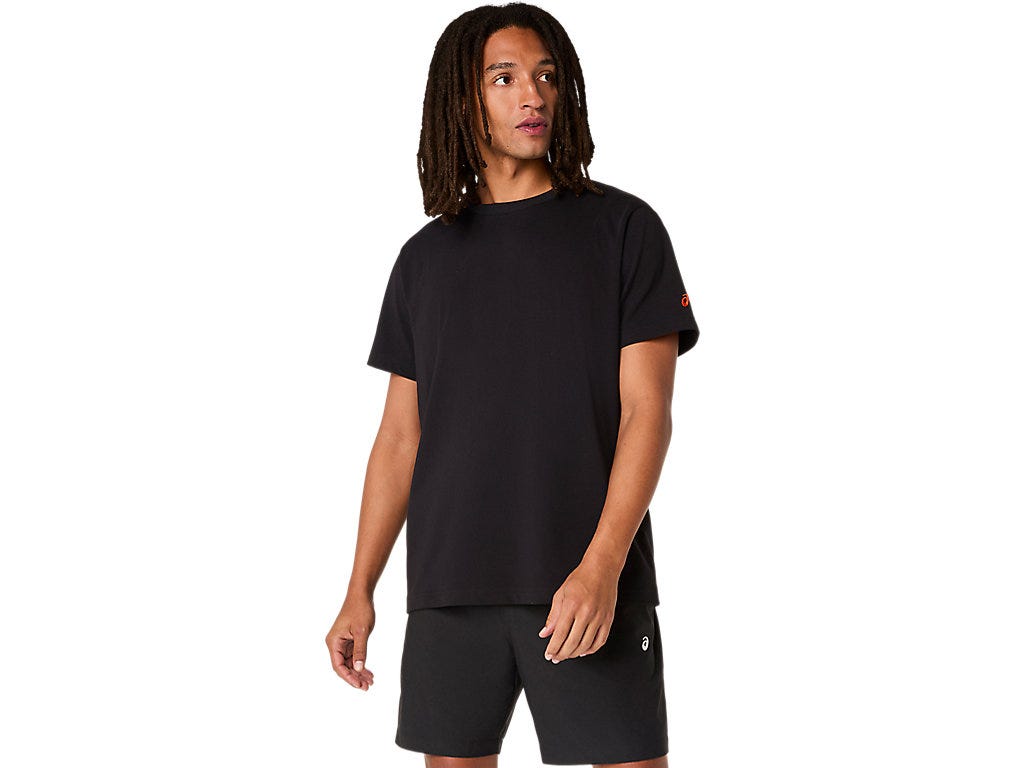 HERITAGE HEAVY COTTON GRAPHIC TEE - Performance Black/Cherry Tomato